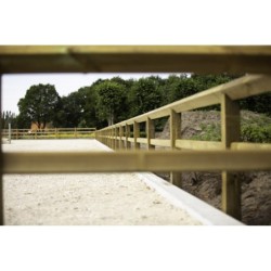 Safetyfence Piste 20x40 m - 1 ligger incl. bovenbalk - Tanalith-E - Paardenafsluiting