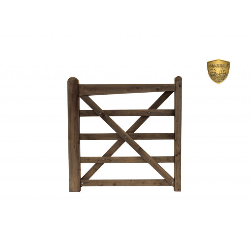 Engelse houten poort - 120 cm - PRE-SHIELD® - weidepoort