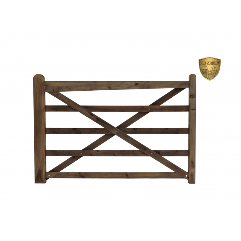 Engelse houten poort - 180 cm - PRE-SHIELD® - weidepoort