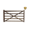 Engelse houten poort - 210 cm - PRE-SHIELD® - weidepoort