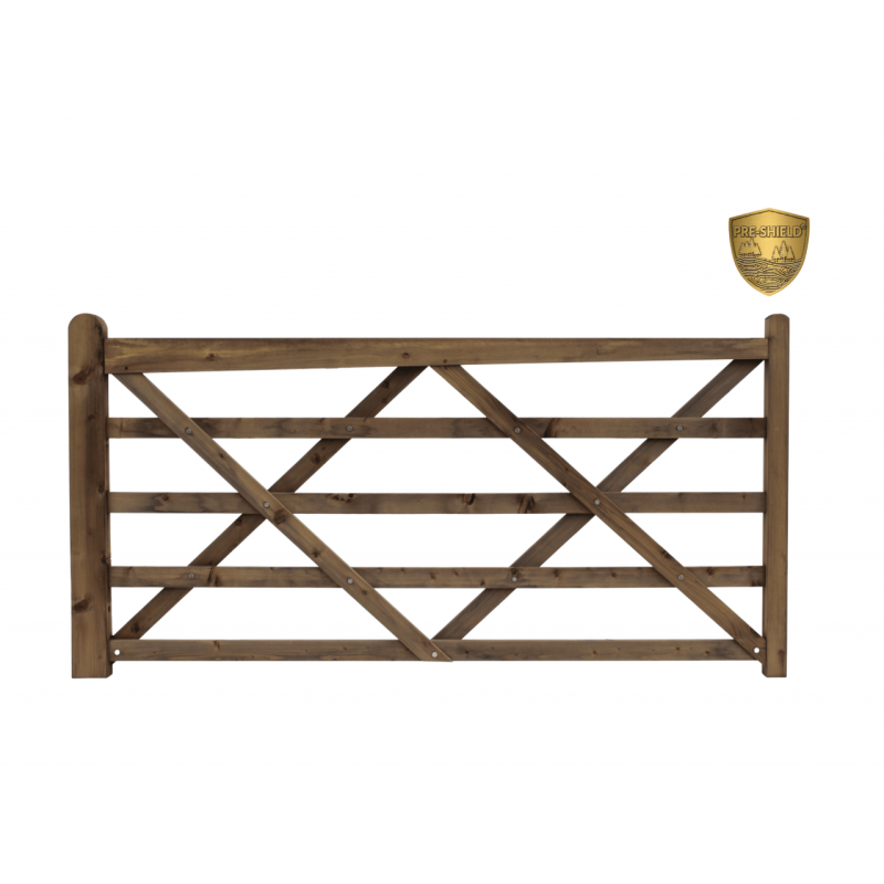 Engelse houten poort - 240 cm - PRE-SHIELD® - weidepoort