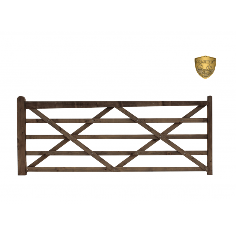 Engelse houten poort - 300 cm - PRE-SHIELD® - weidepoort