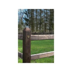 Doorsteek omheining Square Prestige - 12x12x225 cm - 3 gaten - PRE-SHIELD®