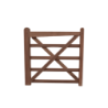 Engelse houten poort - 120 cm - Hardhout - weidepoort