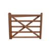 Engelse houten poort - 150 cm - Hardhout - weidepoort