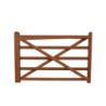 Engelse houten poort - 180 cm - Hardhout - weidepoort