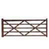 Engelse houten poort - 300 cm - Hardhout - weidepoort