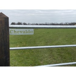 Gegalvaniseerde poort - ijzeren weidepoort - 2,25 meter - incl. hang- en sluitwerk