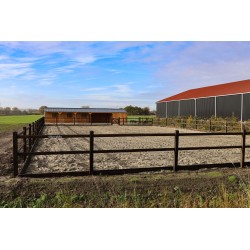 Doorsteek omheining Square Diamond - 11x11x225 cm - 2 gaten - PRE-SHIELD®