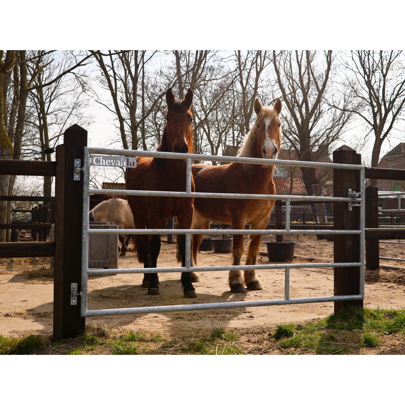 Complete gegalvaniseerde poort 2,25 m -  PRE-SHIELD® - weidepoort