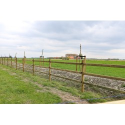 Doorsteek omheining - Round Original - 12x220 cm - 3 liggers - Tanalith-E