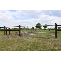 Gegalvaniseerde poort - ijzeren weidepoort - 3,25 meter - incl. hang- en sluitwerk