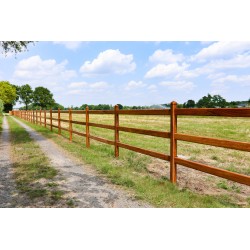 Doorsteek omheining Square Tropic - 3 liggers - 10x10x225cm