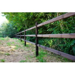 Doorsteekomheining - Round Original - 12x220 cm - 3 gaten - PRE-SHIELD®