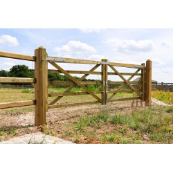 Engelse houten weidepoort - 180 cm - Tanalith-E