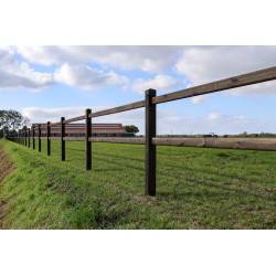 Doorsteek omheining Square Diamond - 11x11x200 cm - 2 gaten - PRE-SHIELD®