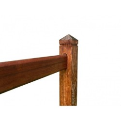 Hoekpaal 3 gaten - Square Tropic - 10x10x230cm