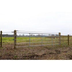 Complete gegalvaniseerde poort 3 tot 4 meter - inclusief poortpalen + hang- en sluitwerk - weidepoort