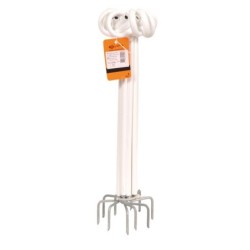 Afstandisolator krulstaart (wit, 40 cm, 10 stuks)