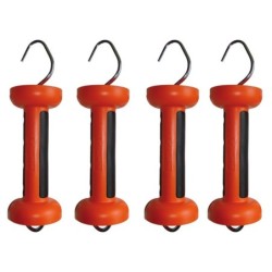 Softgrip poortgreep, oranje - cord/draad (4 stuks)