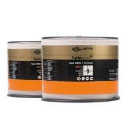 Duopack TurboLine lint 12,5mm wit 2x400m