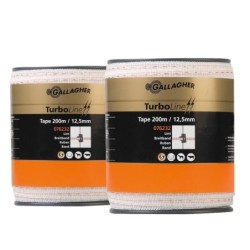 Duopack TurboLine lint 12,5mm wit 2x200m