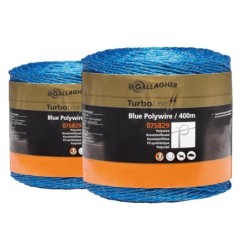 Duopack kunststofdraad blauw 2x400m